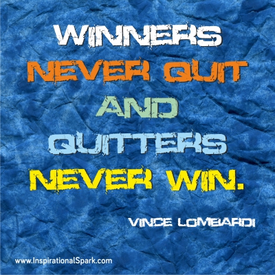 Winners Never Quit Quote